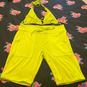 Two piece Lime Green set